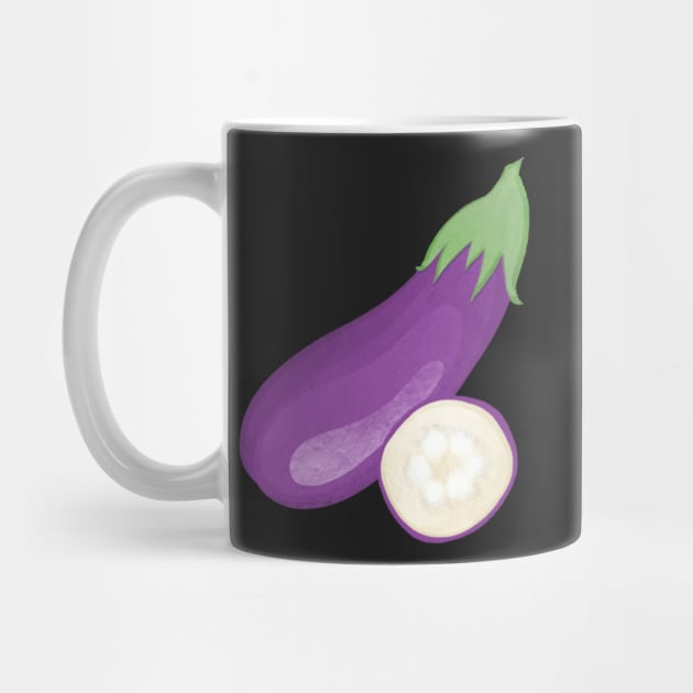 Eggplant Veggie Sticker by ColorsHappiness